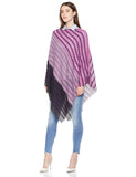 Beautiful Nomad Poncho de Punto Acanalado para Mujer, Manga murciélago, suéter Oversize