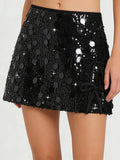 Sparkly Sequin Shorts for Women High Waist Elastic Party Dance Bow Tie Shorts
