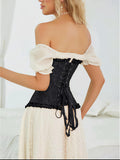 Trending Internet-Famous Corset Chest-Supporting Tummy-Contracting Shapewear Bone Corset with Back Lacing Palace-Style Corset