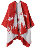 Beautiful Nomad Poncho de Punto Acanalado para Mujer, Manga murciélago, suéter Oversize