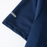 4pcs Men’s Athletic T-Shirts Moisture Wicking Quick Dry Reflective Stripes Breathable Gym Tops for Running Training