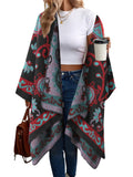 Beautiful Nomad Poncho de Punto Acanalado para Mujer, Manga murciélago, suéter Oversize