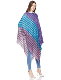 Beautiful Nomad Poncho de Punto Acanalado para Mujer, Manga murciélago, suéter Oversize
