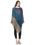 Beautiful Nomad Poncho de Punto Acanalado para Mujer, Manga murciélago, suéter Oversize