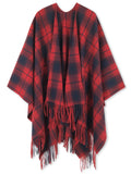 Beautiful Nomad Poncho de Punto Acanalado para Mujer, Manga murciélago, suéter Oversize
