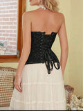 Trending Internet-Famous Corset Chest-Supporting Tummy-Contracting Shapewear Bone Corset with Back Lacing Palace-Style Corset