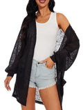 Spicy Sandia Women's Lightweight Sheer Summer Cardigans with Pockets Open Front Long Sleeve Dusters