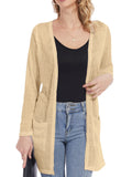Spicy Sandia Women's Lightweight Sheer Summer Cardigans with Pockets Open Front Long Sleeve Dusters