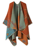 Beautiful Nomad Poncho de Punto Acanalado para Mujer, Manga murciélago, suéter Oversize