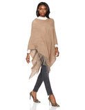 Beautiful Nomad Poncho de Punto Acanalado para Mujer, Manga murciélago, suéter Oversize