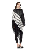 Beautiful Nomad Poncho de Punto Acanalado para Mujer, Manga murciélago, suéter Oversize