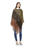 Beautiful Nomad Poncho de Punto Acanalado para Mujer, Manga murciélago, suéter Oversize