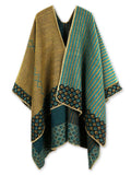 Beautiful Nomad Poncho de Punto Acanalado para Mujer, Manga murciélago, suéter Oversize