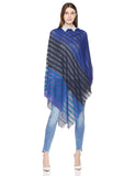 Beautiful Nomad Poncho de Punto Acanalado para Mujer, Manga murciélago, suéter Oversize