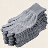 5 Pairs Heavy-Duty Nylon Gloves Lightweight Grip Texture Suitable for Riding Fishing Camping Hunting Elastic Closure