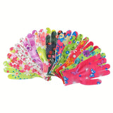 12pcs Women's Nylon Gloves Cleaning Gloves Suitable for Riding Fishing Wild Fishing Camping And Outdoor Activities
