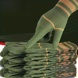10pcs Heavy-Duty Multi-Purpose Nylon Gloves Elastic Wrist Closure One-Size-Fits-Most for Outdoor Activities