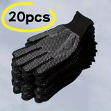 10pcs Heavy-Duty Nylon Gloves Lightweight, Grip Texture for Cycling, Fishing, Camping, Hunting Elastic Closure
