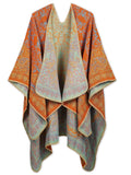 Beautiful Nomad Poncho de Punto Acanalado para Mujer, Manga murciélago, suéter Oversize