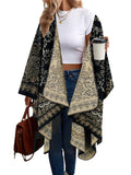 Beautiful Nomad Poncho de Punto Acanalado para Mujer, Manga murciélago, suéter Oversize