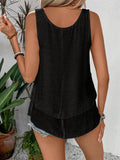 Women's Double Layer Tank Top - Sleeveless Casual Top