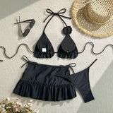 Women's Bikini Set with Adjustable Straps Bathing Suit
