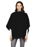Beautiful Nomad Poncho de Punto Acanalado para Mujer, Manga murciélago, suéter Oversize