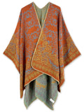 Beautiful Nomad Poncho de Punto Acanalado para Mujer, Manga murciélago, suéter Oversize