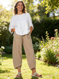 Womens Wide Leg Pants Loose Casual Drawstring Summer Beach Travel Vacation Palazzo Harem Pants with Pockets
