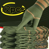 6/12pcs Nylon Grip Gloves - Lightweight, Suitable for Cycling, Fishing, Camping, and Outdoor Angling - Breathable Mesh