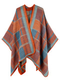 Beautiful Nomad Poncho de Punto Acanalado para Mujer, Manga murciélago, suéter Oversize