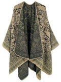 Beautiful Nomad Poncho de Punto Acanalado para Mujer, Manga murciélago, suéter Oversize