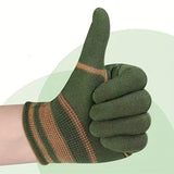 10pcs Heavy-Duty Multi-Purpose Nylon Gloves Elastic Wrist Closure One-Size-Fits-Most for Outdoor Activities