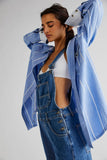 Women's Stretch Denim Overalls with Adjustable Straps and Pockets Comfort Fit Street Style Machine Washable