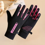 Autumn and winter Women's outdoor warm gloves cold-proof thickened warm with touch screen function suitable for winter