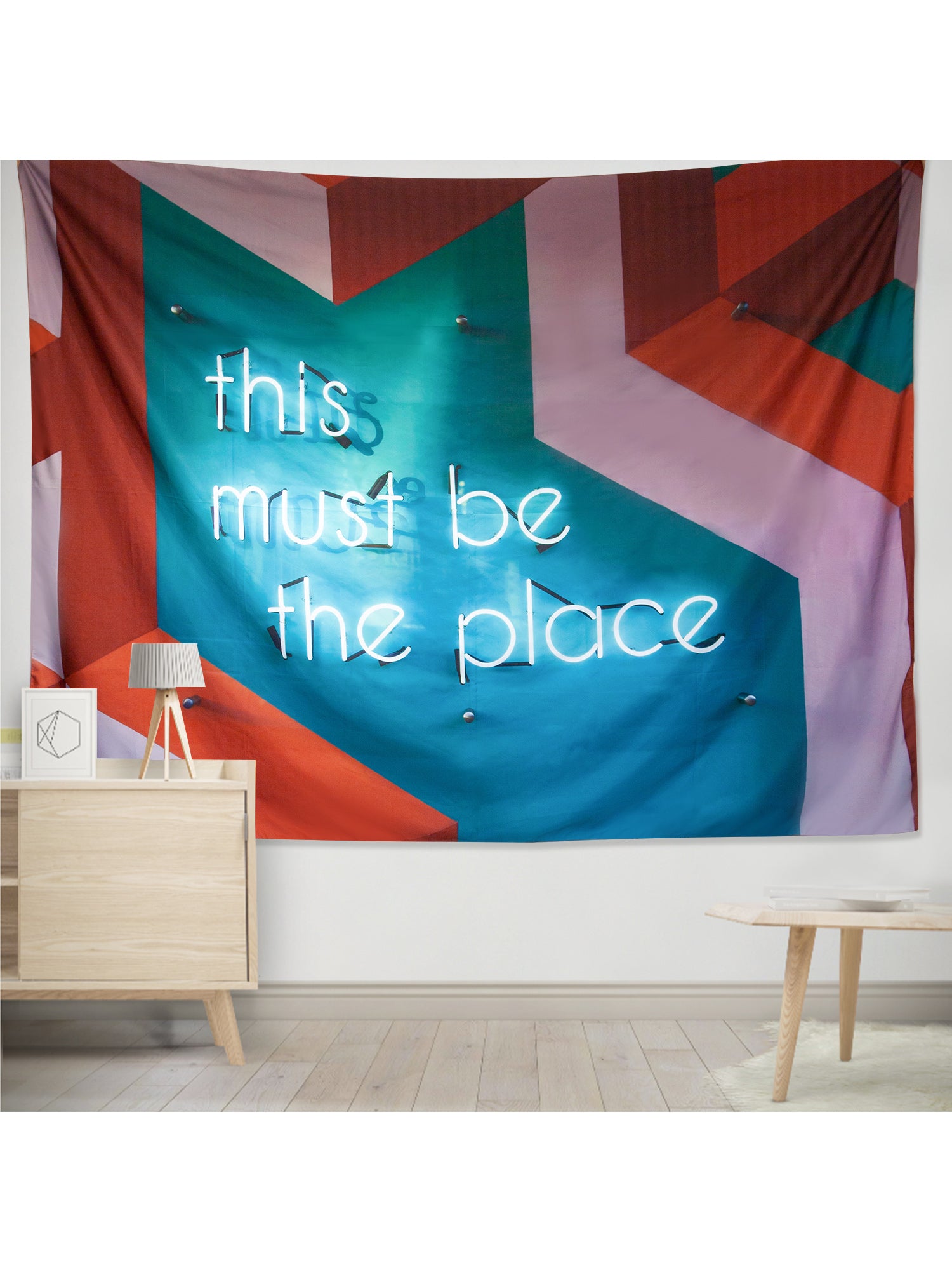 Moss Rose Recycled Poly Tapestry Slogan