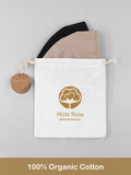 Organic Cotton Face Mask Set Black Khaki 2-pack - Shopmossrose