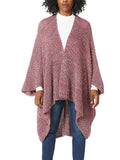 Marled Knit Kimono Shawl Wrap