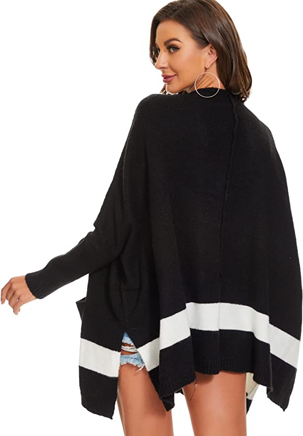 Women's Batwing Sleeves Oversized Sweater Coat