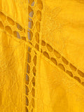 Mustard Crochet Kimono