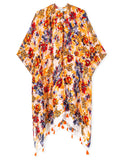 Fall Garden Print Kimono - Shopmossrose