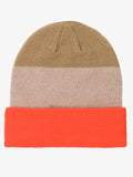 Stripe Jersey Knit Beanie Orange And Camel - Shopmossrose