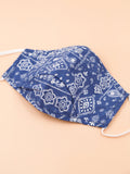 Moss Rose Paisley Print Mask