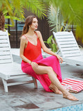 Moss Rose Maxi Cover Up Red Magenta
