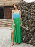 Moss Rose Maxi Cover-Up Blue Green