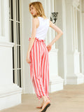 Moss Rose Eternal Vacation Red Striped Pants