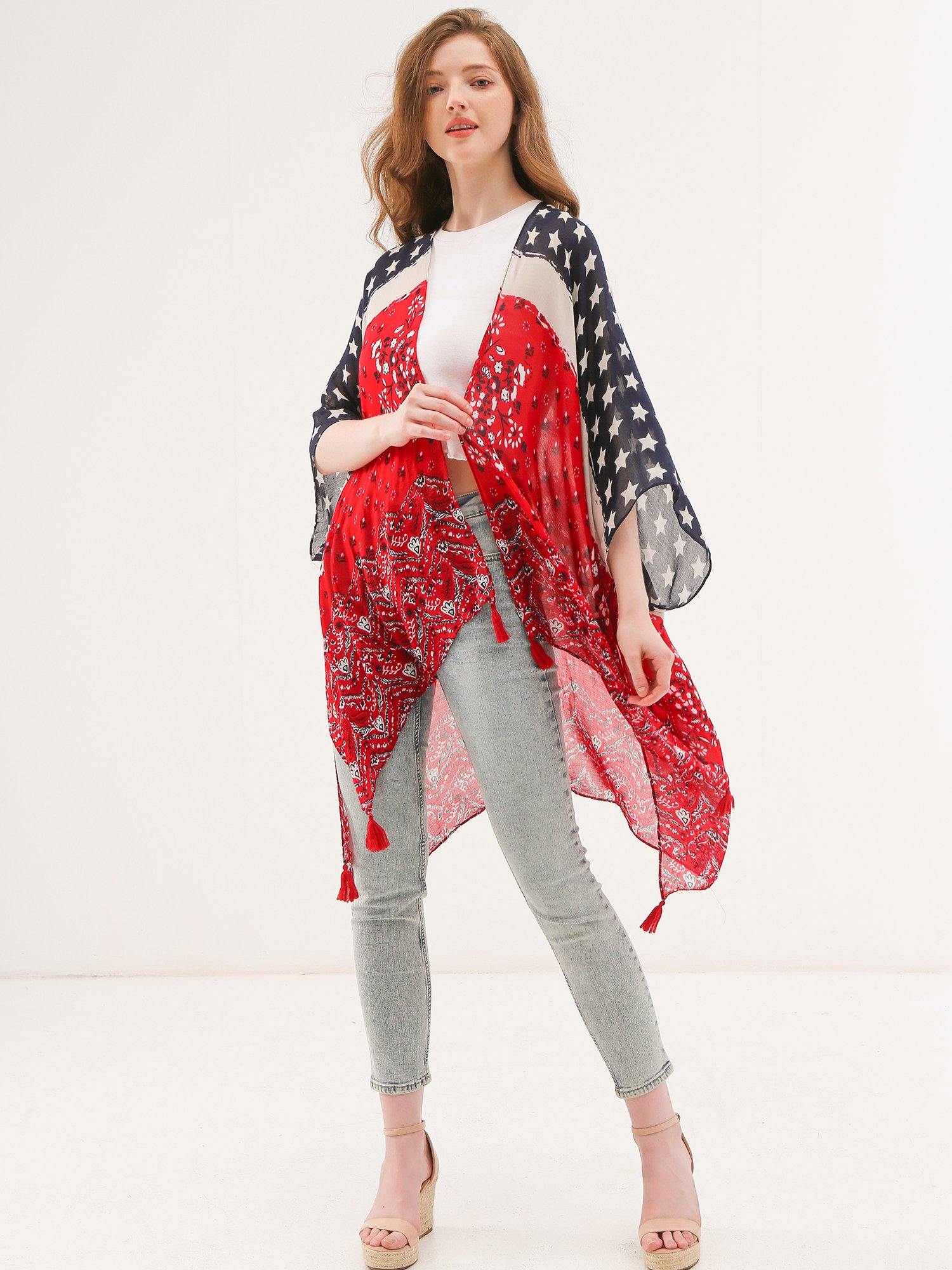 Bandana Print Kimono - Shopmossrose