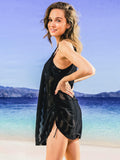 Drawstring Swimsuit Cover-Up Dress
